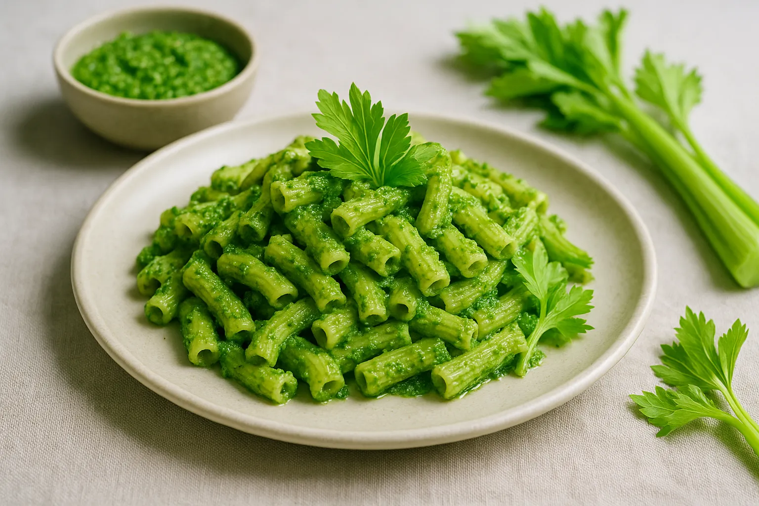 Pasta al pesto di sedano 1 Pasta al pesto di sedano copertina