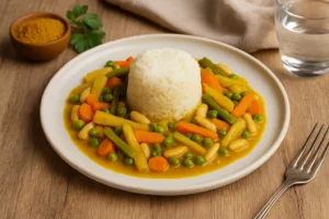 Riso basmati con verdure al curry