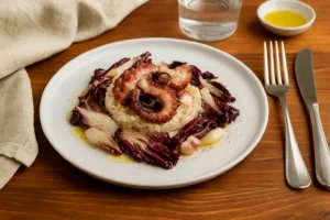 polpo con radicchio
