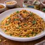 Pasta c'anciova e muddica atturrata 2 Pasta canciova e musica atturata