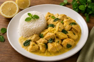 pollo al curry limone e menta