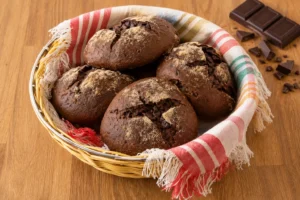 Cestino di panini al cioccolato