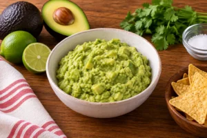 Guacamole rustica con lime e nachos