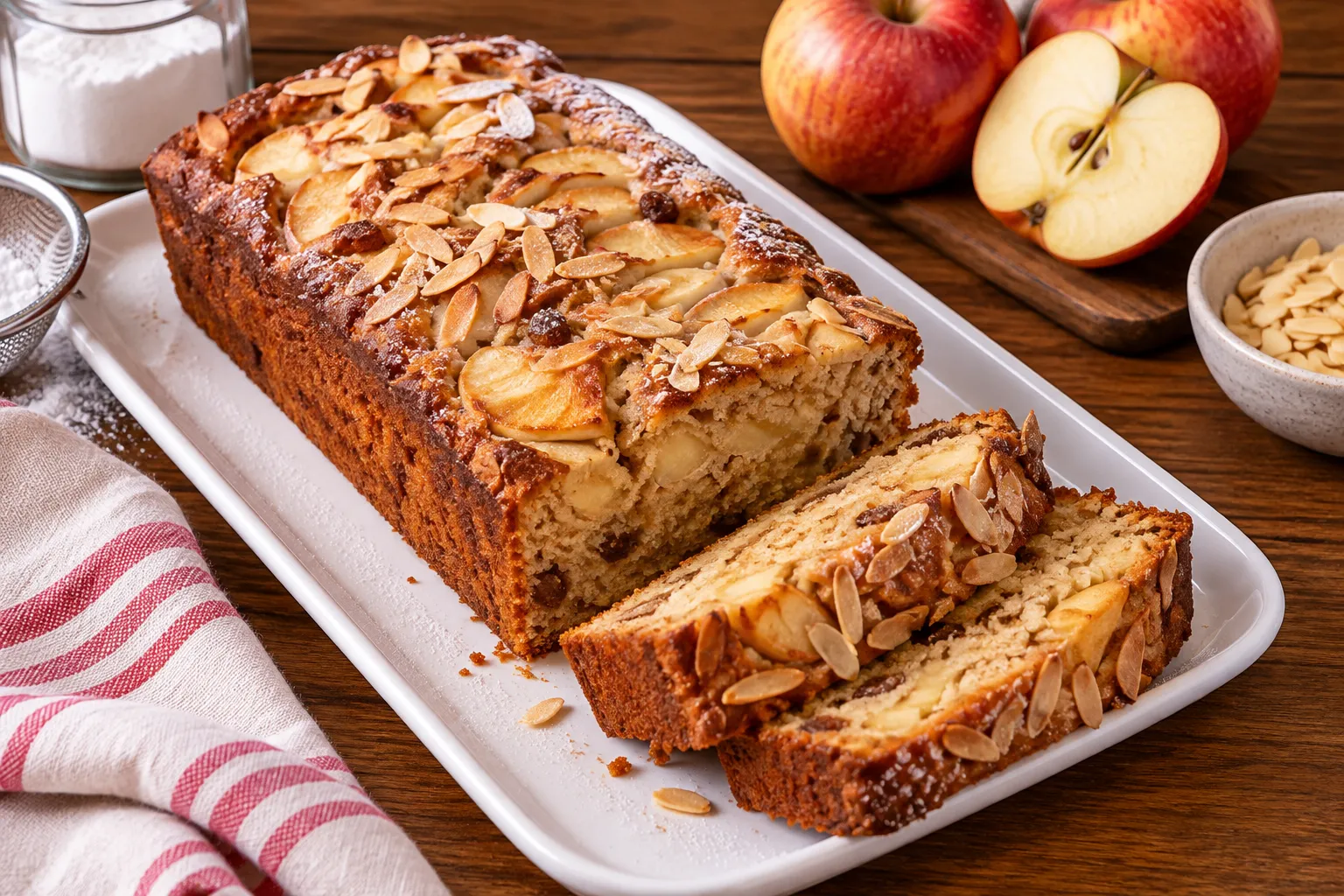 Plumcake alle mele soffice e goloso 1 Plumcake rustico alle mele e mandorle