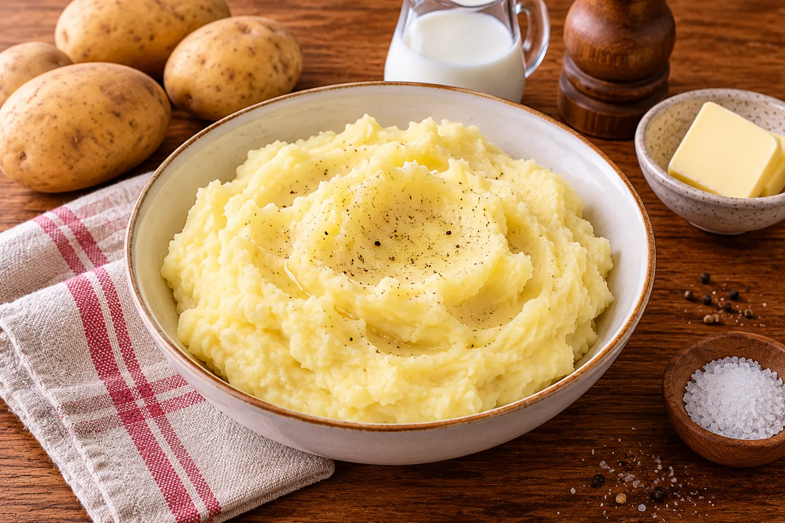Purè di patate - il segreto per farlo sempre perfetto 1 Pure cremoso in cucina rustica