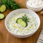 Tzatziki cremoso con aneto e cetrioli